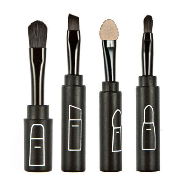 Quality Guarantee Multi-function folding makeup brush Custom top four professional brush sets pincel oval 4 pcs Anne