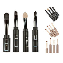 Quality Guarantee Multi-function folding makeup brush Custom top four professional brush sets pincel oval 4 pcs Anne