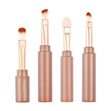 Quality Guarantee Multi-function folding makeup brush Custom top four professional brush sets pincel oval 4 pcs Anne