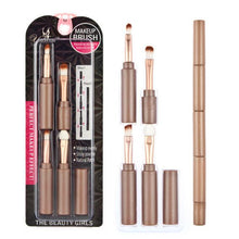Quality Guarantee Multi-function folding makeup brush Custom top four professional brush sets pincel oval 4 pcs Anne
