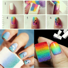 Quality Guarantee Nail Art Sponges Stamping Polish Template Transfer Manicure DIY Tool 100% brand new and high quality Anne