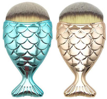 Realer Fish Scale Makeup Brush Fishtail Bottom Brush Powder Blush Makeup Cosmetic Brush pincel de maquiagem 2017 Anne