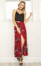 Red Slit Ankle Length Dress Loose Cotton Print Button Tribal Fashion Beach Casual 2016 New Arrival Autumn Dress