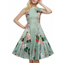 Ruched A line Bow Floral Print Dress Sleeveless Wiggle Cute Knee length Fit and Flare Dresses New Summer Fashion Women Dress