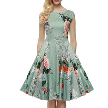 Ruched A line Bow Floral Print Dress Sleeveless Wiggle Cute Knee length Fit and Flare Dresses New Summer Fashion Women Dress