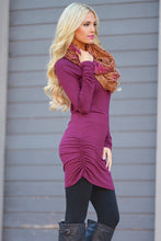 Ruched Bodycon Long Sleeve Mini Short Dress 2016 Autumn Winter Women Fashion Casual Dress Simple Basic Dress 5 Color
