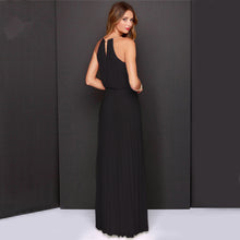 Ruched Front Hollow Chiffon Sheer Dress With Lining Elegant Party Dress Woman Dress Summer 2016 Long Maxi