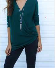 Ruched High Low Wrap Blouse Women Casual Top 2016 Fashion Women Tops And Blouses 2016 New Fashion Ladies Tops And Blouses