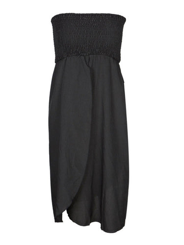 Ruched Off Shoulder Slack Neck High Low High Waist Slit Sexy Party Club Dress Black Women Dresses Lady Dresses