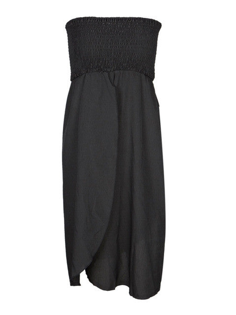Ruched Off Shoulder Slack Neck High Low High Waist Slit Sexy Party Club Dress Black Women Dresses Lady Dresses