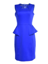 Ruffle High Waist Women Bodycon Dress Formal Office Work Dress Tank Elegant Midi Back Zipper Summer Clothes For Women 2016 New