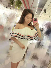 Ruffle Strappy Cold Shoulder Elegant Bodycon Dress Mini Korean Fashion Women Dresses Casual New Arrivals 2016
