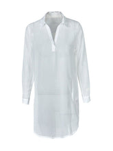 See Through Long Shirt Dress Sexy Sheer Loose Casual Turn Down Collar Chiffon Mini Short Dress Blouse Top Summer Fashion