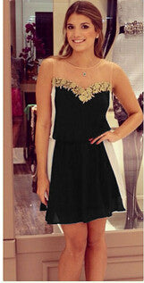 See Through Mesh Women Dress Sexy Club Summer Dress Lace Black Skater Dress Women Clothing Mini Women Vestidos 2015