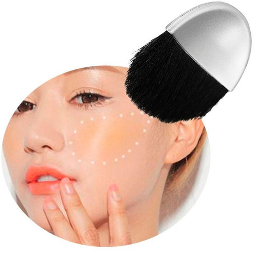 Semi Circular Concave Type Brushing Blush Foundation Powder Brush Cosmetic Brush Man-made fiber material 2017 Anne