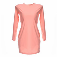 Sexy Autumn Women Dress Robe Slim Fit Zipper Strecth Bodycon Dress With Long Sleeve Black Red Clubwear Mini Dresses Ropa Mujer