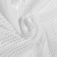 Sexy Hollow Out Plus Size Sweater Causal Women Knitted Pullover Autumn Jumpers Long Sleeve Sweater White Knitwear Woolen Sweater