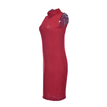 Sexy Knitted Women Dress Cotton Sleeveless Turtleneck Stretch Autumn Summer Dress Red Gray Bodycon Dress Club Casual Dresses