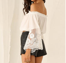 Sexy Lace Summer Crop Tops Women Tops Women Blouses Cotton Shirt Blouse Women Slash Neck Blusa Blusas Femininas 2015 Ropa Mujer