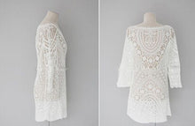 Sexy Lace Summer Dress 2015 Crochet Women Dress 2015 Vestido De Renda Vestidos Femininos (Without belt) Beach Dresses