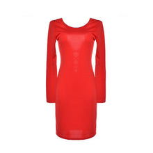 Sexy Lace Up Back Women Dress Knee Length Stretch Bodycon Winter Dress Long Sleeve Hollow Out Club Dresses 4 Colors Black Robe