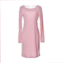 Sexy Lace Up Back Women Dress Knee Length Stretch Bodycon Winter Dress Long Sleeve Hollow Out Club Dresses 4 Colors Black Robe