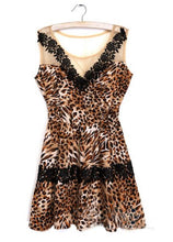 Sexy Mesh Summer Dress Leopard Women Dresses V Neck Casual Dress Women Vestido Vestidos Femininos 2015 Roupas Femininas