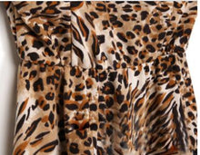 Sexy Mesh Summer Dress Leopard Women Dresses V Neck Casual Dress Women Vestido Vestidos Femininos 2015 Roupas Femininas