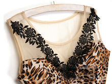 Sexy Mesh Summer Dress Leopard Women Dresses V Neck Casual Dress Women Vestido Vestidos Femininos 2015 Roupas Femininas