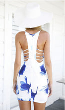 Sexy Mini Dress 2015 Vestido Vestidos Print Dress Summer Dresses Casual Summer Style Women V-Neck Spaghetti Strap Dress