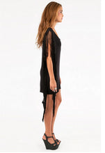 Sexy Mini Dress Tassel Backless Little Black Dress Casual Women Summer Dress 2017 Cotton Dresses Vestido Summer Style Vestidos