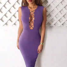 Sexy Purple Women Dress Black Summer Bodycon Dresses Midi Sleeveless Strappy Pencil Dress Hollow Out Slim Clubwear Robe 2015