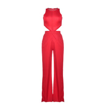 Sexy Rompers Womens Jumpsuit Long Women Jumpsuit Red One Piece Overalls for Women Summer Playsuits High Neck Bodysuit 2015