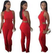Sexy Rompers Womens Jumpsuit Long Women Jumpsuit Red One Piece Overalls for Women Summer Playsuits High Neck Bodysuit 2015