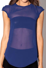 Sexy See Through Summer Tops Women Blouses 2015 Beach Women Blouse Chiffon Blue Lady Women Tops Blusas Femininas