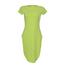 Sexy Split Autumn Fashion O Neck T Shirt Dress Stretch Black Casual White Loose Dress for Women Knee Length
