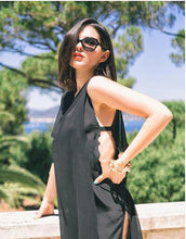 Sexy Split Women Dress Black Mesh Tank Summer Dress 2015 Vestido Bodycon Dresses Vestidos Summer Style