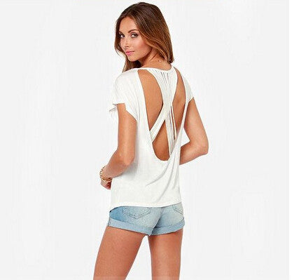 Sexy Summer Style Women Blouse Ladies Tops 2015 Fashion Casual Camisas Femininas Blusas Femininas Hollow Out Ladies Blouse
