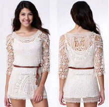 Sexy White Lace Dresses Women Summer Dress Women Dress Casual Dress Vestidos Casual Vestidos Femininos 2015