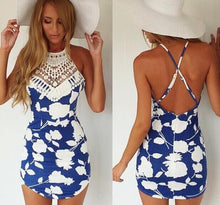 Sexy Women Summer Dress Casual 2015 Dresses Vestidos Femininos Vintage Femininos Vestido De Festa Renda Mini Open Back