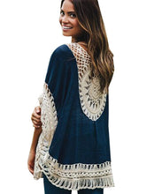Sheer Floral Pattern Crochet Boho Women Loose Blouse Summer Oversized Bohemian Shirt Hollou Big Size Knit 2016 Casual Fashion