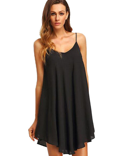 Sheer Loose Spaghetti Strap Night Sleep Dress Sexy Casual Short Mini Dress 2017 Summer Ladies New Arrivals Women Dresses 2017