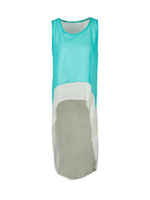 Sheer Patckwork Color High Low Blouse Sleeveless Women Fashion Casual Summer Blouse Tops And Blouses 2016 New Chiffon Ladies