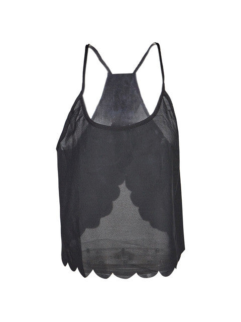 Sheer Spaghetti Strap Women Top Open Back Girl Summer Vest Sexy Tops For Women Sexy Top 2016 Girl Casual Fashion New Arrival