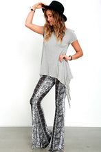 Side Slit Split Tassle Fringe Boho T-Shirt Women Tee Shirt Summer Fashion Women Clothing Vogue Summer T Shirts 2016 New Arrival