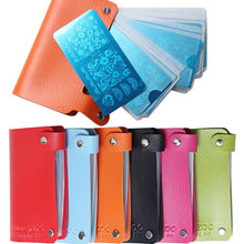 Simple and fashion design 24 Slots Nail Art Stamp Plate Stamping Plates Holder Storage Bag Cases Stamp Bag Organizer Anne
