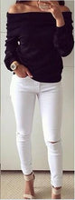 Slash Neck Women Blouse Long Sleeve Shirt Loose Fashion White Blouse Autumn Black Gray Plus Size Off Shoulder Women Tops