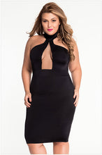 Sleeveless Halter Circle Open Midi Dress Bodycon Sleeveless Sexy Party Club Red Black Summer Clothes For Women Ladies Dress 2016