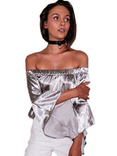 Slik Off Shoulder Flare Bell Sleeve Women Sexy Summer Blouse Fashion 2016 Casual Ladies Tops And Blouses High Quality Blouse
