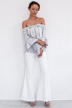 Slik Off Shoulder Flare Bell Sleeve Women Sexy Summer Blouse Fashion 2016 Casual Ladies Tops And Blouses High Quality Blouse